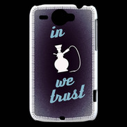 Coque HTC Wildfire G8 In Chicha We trust Bleu ZG