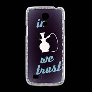 Coque Samsung Galaxy S4mini In Chicha We trust Bleu ZG