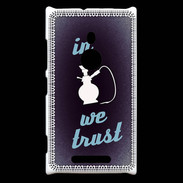 Coque Nokia Lumia 925 In Chicha We trust Bleu ZG