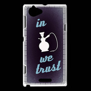 Coque Sony Xperia L In Chicha We trust Bleu ZG