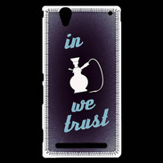 Coque Sony Xperia T2 Ultra In Chicha We trust Bleu ZG