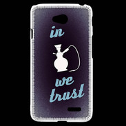 Coque LG L70 In Chicha We trust Bleu ZG