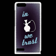 Coque Huawei Ascend G6 In Chicha We trust Bleu ZG