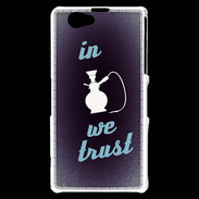 Coque Sony Xperia Z1 Compact In Chicha We trust Bleu ZG
