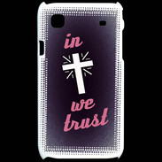Coque Samsung Galaxy S In Christ We trust Rouge ZG