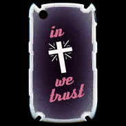 Coque Blackberry 8520 In Christ We trust Rouge ZG