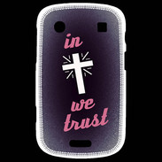 Coque Blackberry Bold 9900 In Christ We trust Rouge ZG