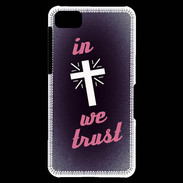 Coque Blackberry Z10 In Christ We trust Rouge ZG
