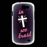 Coque Samsung Galaxy Express In Christ We trust Rouge ZG