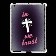 Coque iPad 2/3 In Christ We trust Rouge ZG