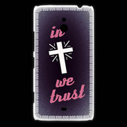 Coque Nokia Lumia 1320 In Christ We trust Rouge ZG