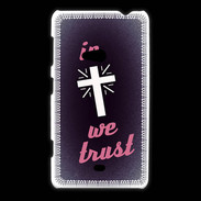 Coque Nokia Lumia 625 In Christ We trust Rouge ZG