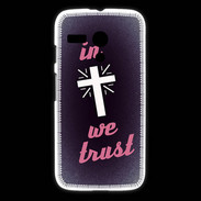 Coque Motorola G In Christ We trust Rouge ZG