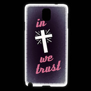 Coque Samsung Galaxy Note 3 In Christ We trust Rouge ZG
