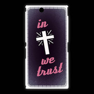 Coque Sony Xpéria Z Ultra In Christ We trust Rouge ZG