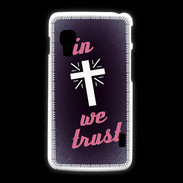 Coque LG L5 2 In Christ We trust Rouge ZG
