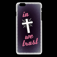 Coque iPhone 6Plus / 6Splus In Christ We trust Rouge ZG