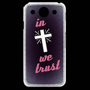 Coque LG G Pro In Christ We trust Rouge ZG