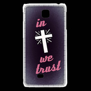 Coque LG F5 In Christ We trust Rouge ZG
