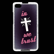 Coque Blackberry Z30 In Christ We trust Rouge ZG