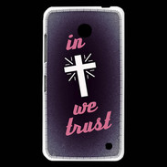 Coque Nokia Lumia 630 In Christ We trust Rouge ZG