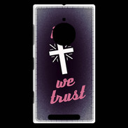 Coque Nokia Lumia 830 In Christ We trust Rouge ZG