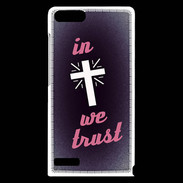 Coque Huawei Ascend G6 In Christ We trust Rouge ZG