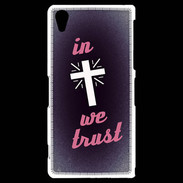 Coque Sony Xperia Z2 In Christ We trust Rouge ZG