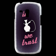 Coque Samsung Galaxy S3 Mini In Chicha We trust Rouge ZG