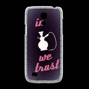 Coque Samsung Galaxy S4mini In Chicha We trust Rouge ZG