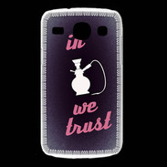 Coque Samsung Galaxy Core In Chicha We trust Rouge ZG