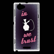 Coque Sony Xperia L In Chicha We trust Rouge ZG