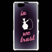 Coque Sony Xperia Z1 Compact In Chicha We trust Rouge ZG