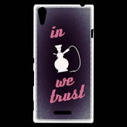 Coque Sony Xperia T3 In Chicha We trust Rouge ZG