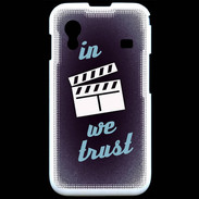 Coque Samsung ACE S5830 In Ciné We trust Bleu ZG