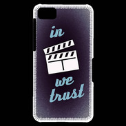 Coque Blackberry Z10 In Ciné We trust Bleu ZG