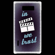 Coque LG Optimus L7 In Ciné We trust Bleu ZG