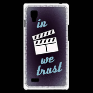 Coque LG Optimus L9 In Ciné We trust Bleu ZG