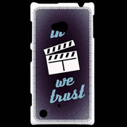 Coque Nokia Lumia 720 In Ciné We trust Bleu ZG