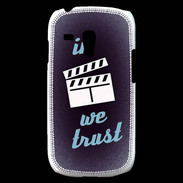 Coque Samsung Galaxy S3 Mini In Ciné We trust Bleu ZG