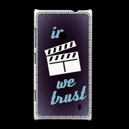 Coque Nokia Lumia 520 In Ciné We trust Bleu ZG