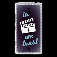 Coque Nokia Lumia 1320 In Ciné We trust Bleu ZG