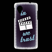 Coque LG Nexus 5 In Ciné We trust Bleu ZG