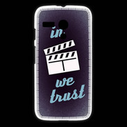 Coque Motorola G In Ciné We trust Bleu ZG