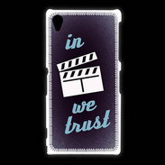 Coque Sony Xpéria Z1 In Ciné We trust Bleu ZG