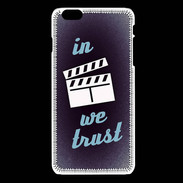 Coque iPhone 6Plus / 6Splus In Ciné We trust Bleu ZG