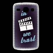 Coque Samsung Galaxy Core In Ciné We trust Bleu ZG
