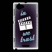 Coque Sony Xperia L In Ciné We trust Bleu ZG