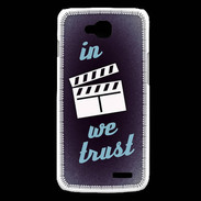 Coque LG L90 In Ciné We trust Bleu ZG