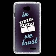 Coque LG L70 In Ciné We trust Bleu ZG